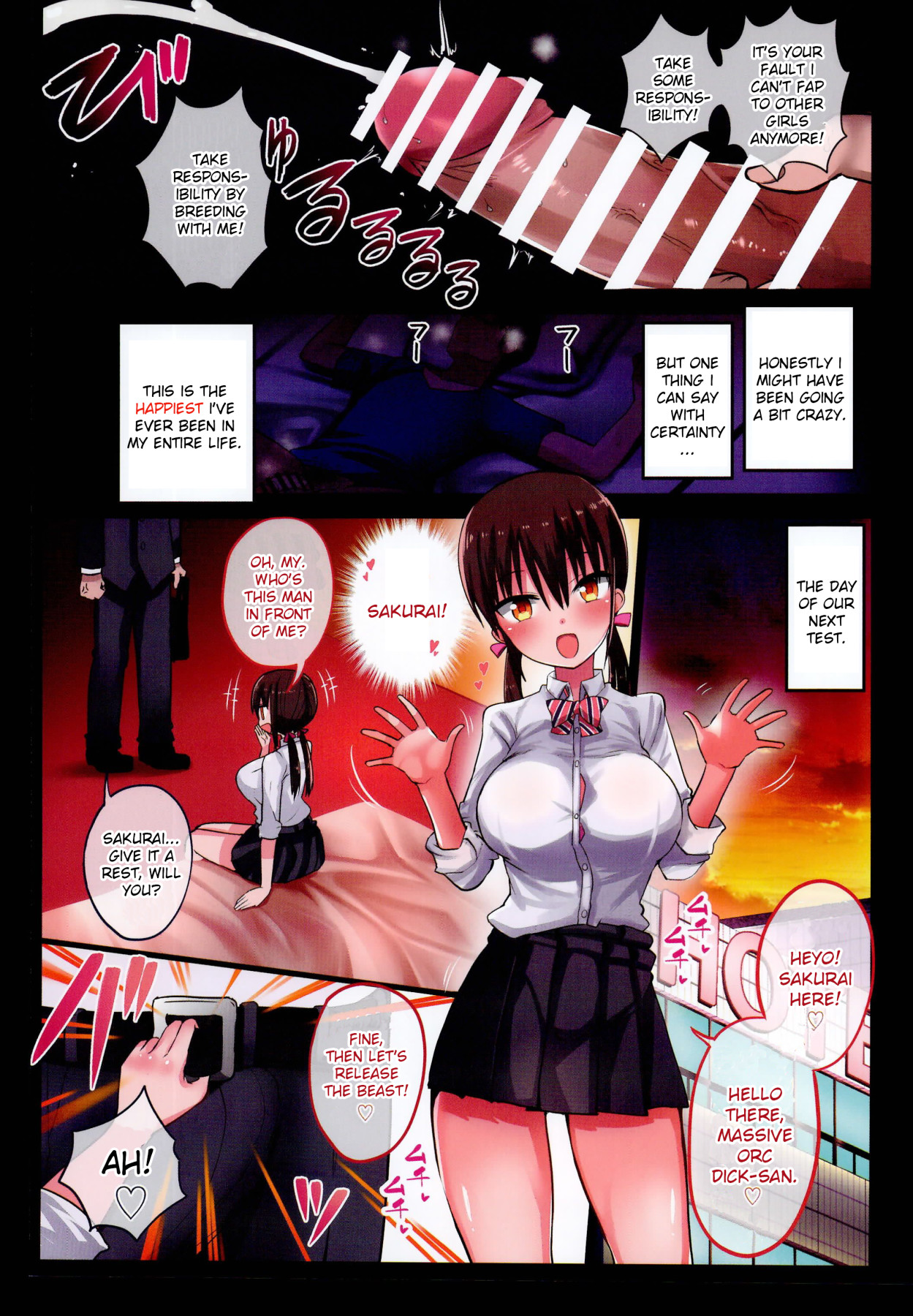 Hentai Manga Comic-My Girlfriend's Little Sister Is a Big Breasted Mini-skirt Wearing Schoolgirl Seductress 2-Read-7